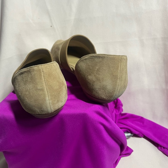 Eileen Fisher Beige Suede Flats - Picture 4 of 11